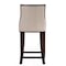 Manhattan Comfort Fifth Ave Counter Stool in Cream and Dark Walnut (Set of 3) 3-CS012-CR - alternate 5